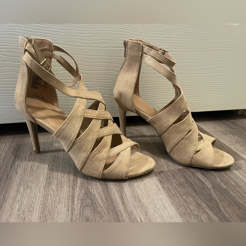 Christian Siriano for Payless Ankle Wrap Peep Toe size 8